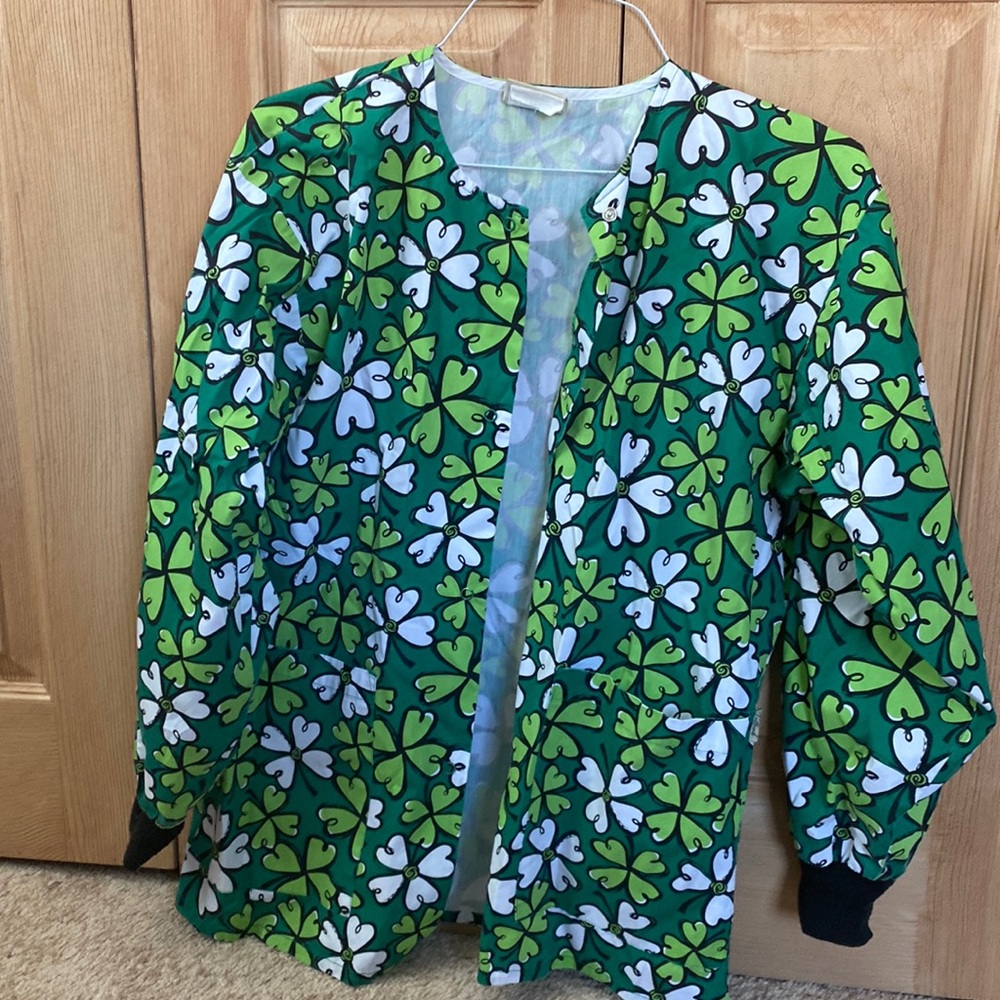 St Patrick’s Day Scrub Jacket
